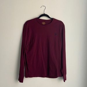 Like New - Men’s Slim fit Polo Crewneck Long Sleeve T-shirt Size Medium